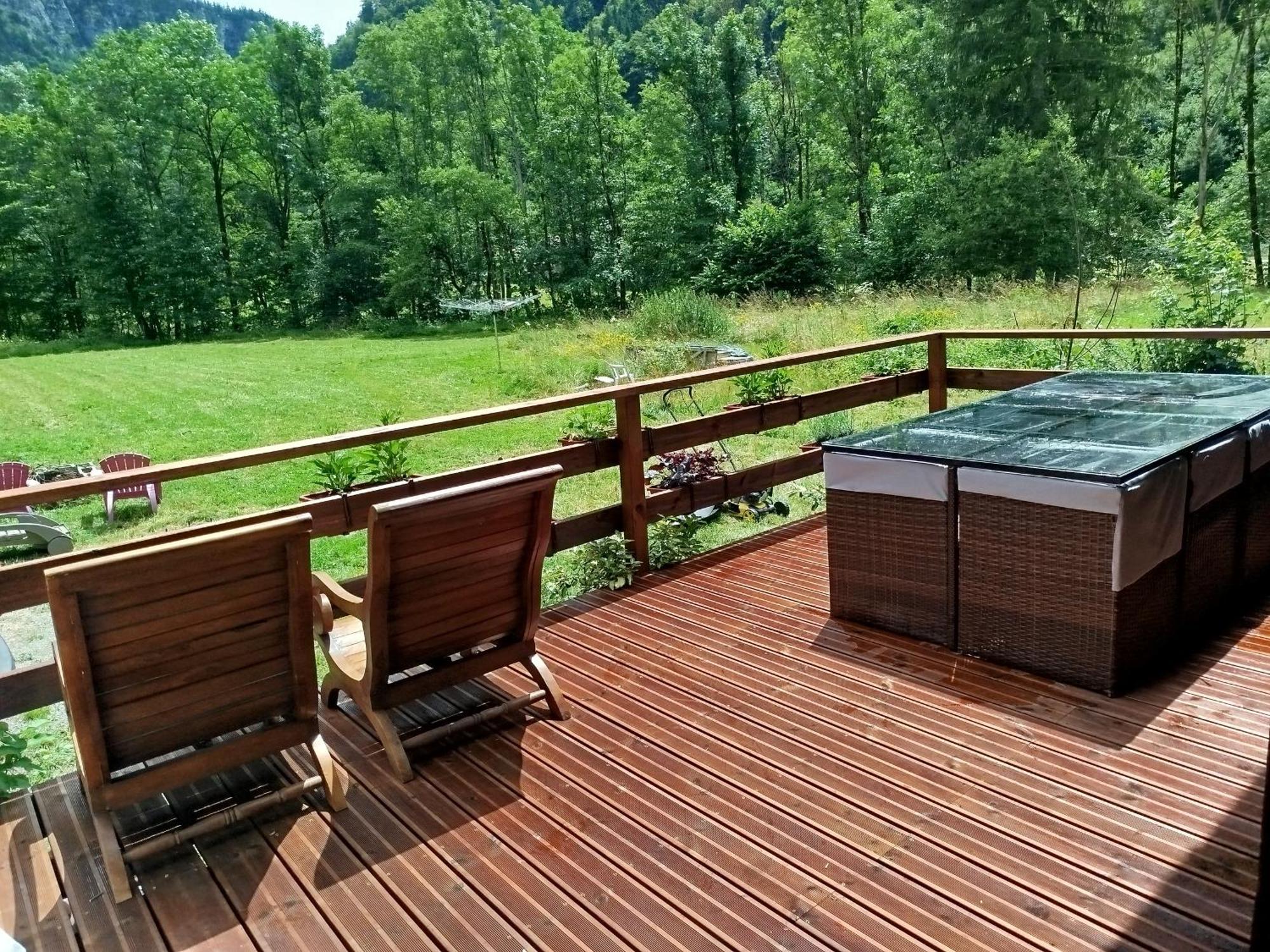 Chalet 8 Personnes + Grand Terrain Et Riviere Entremont エクステリア 写真